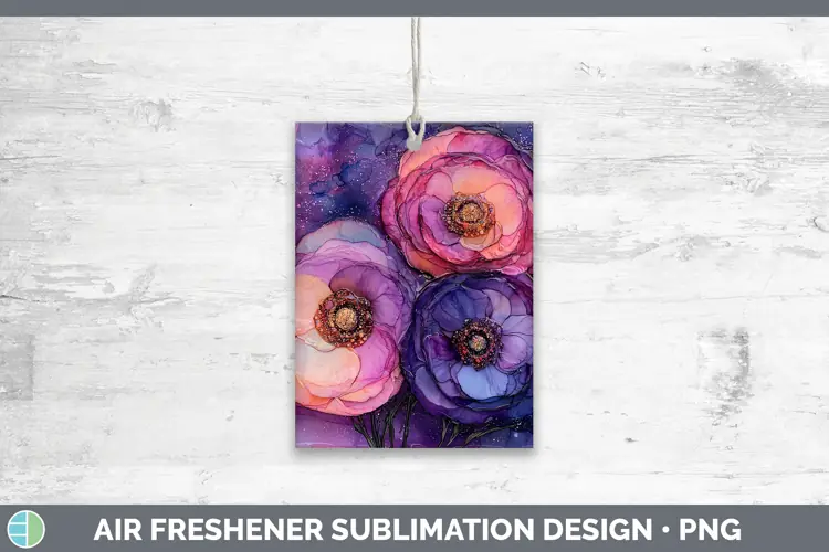 Galaxy Ranunculus Air Freshener Sublimation Car Freshener De