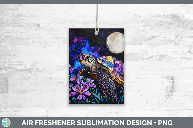 Galaxy Sea Turtle Air Freshener Sublimation Car Freshener De