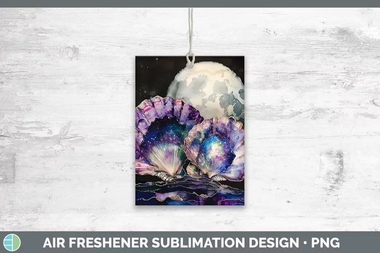 Galaxy Seashell Air Freshener Sublimation Car Freshener Desi