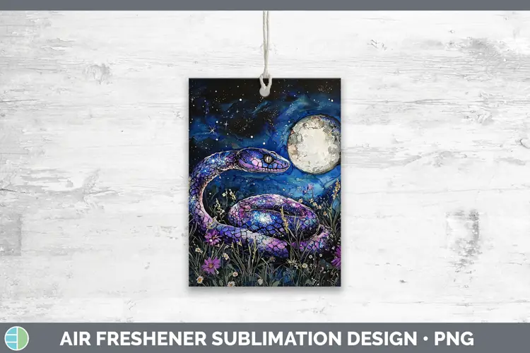 Galaxy Snake Air Freshener Sublimation Car Freshener Designs