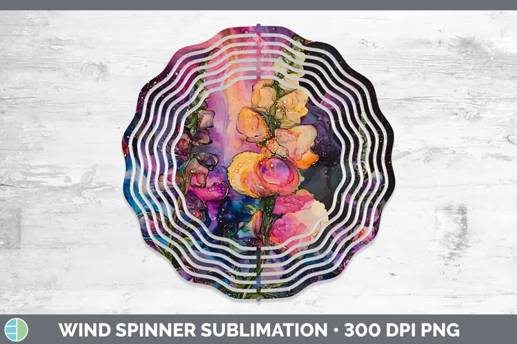 Galaxy Snapdragon Wind Spinner Sublimation Spinner Designs