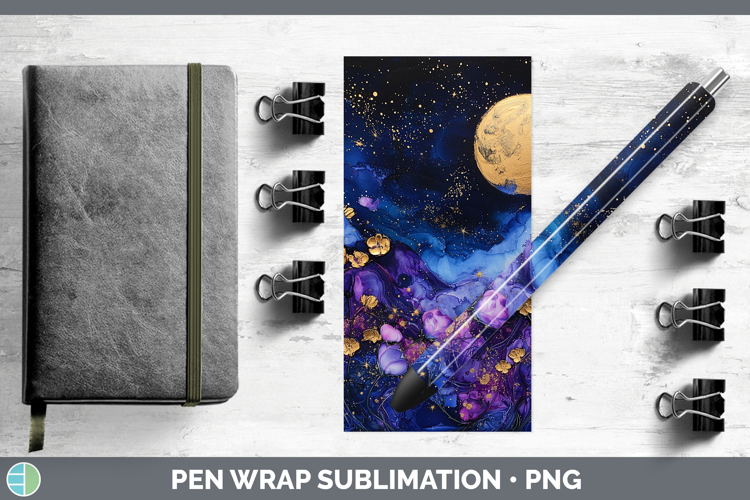 Galaxy Stars Pen Wrap Sublimation Pen Designs