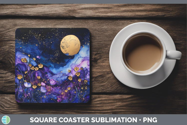 Galaxy Stars Square Coaster Sublimation Coaster Designs