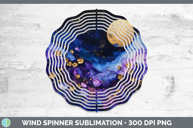 Galaxy Stars Wind Spinner Sublimation Spinner Designs