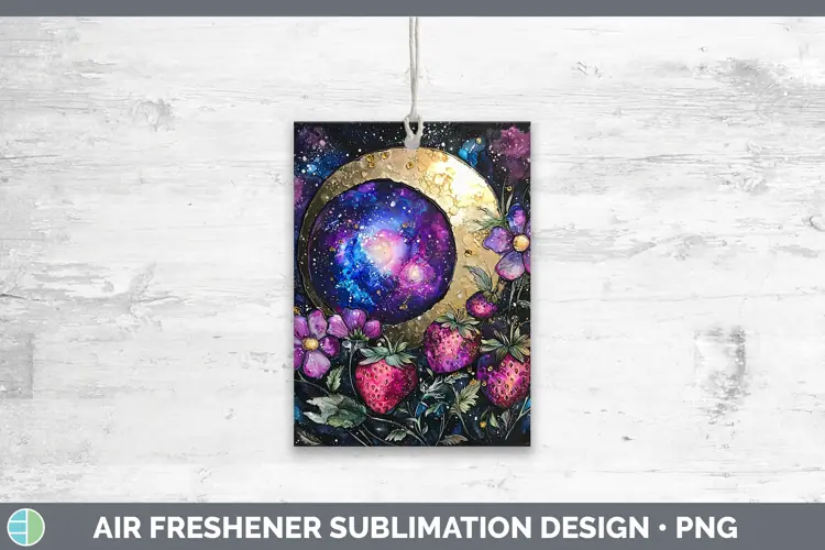 Galaxy Strawberry Air Freshener Sublimation Car Freshener De