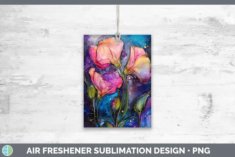 Galaxy Sweet Pea Air Freshener Sublimation Car Freshener Des