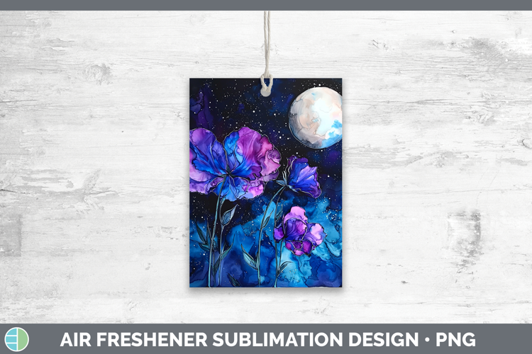 Galaxy Sweet Pea Air Freshener Sublimation Car Freshener Des