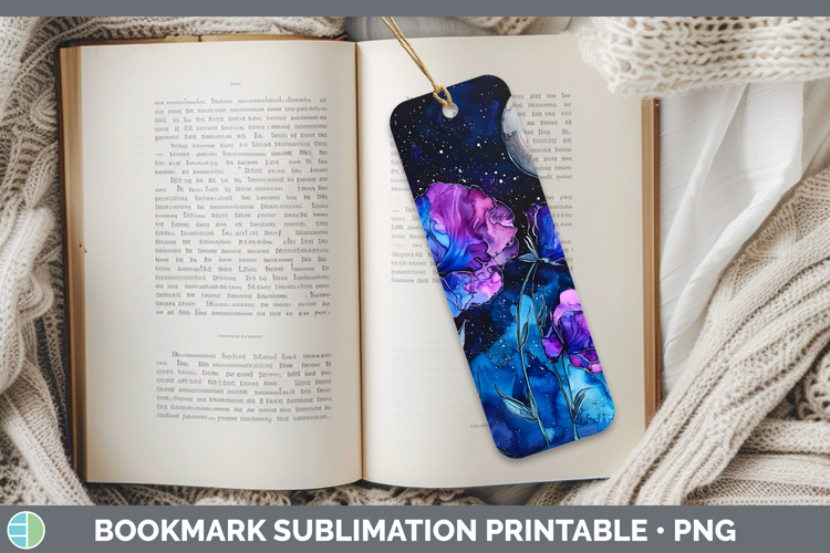 Galaxy Sweet Pea Bookmark Sublimation Printable Designs