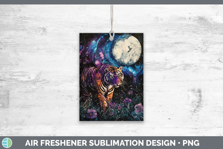 Galaxy Tiger Air Freshener Sublimation Car Freshener Designs