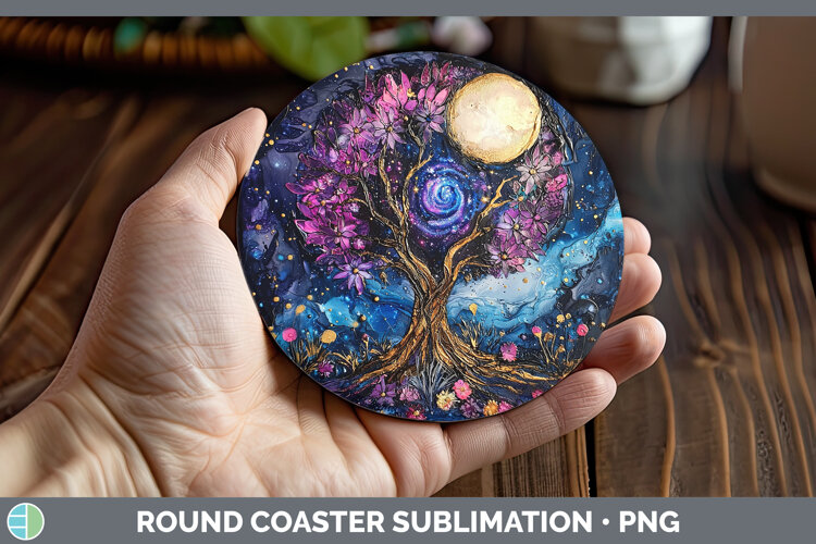 GorgeousGalaxy Round Coaster design.