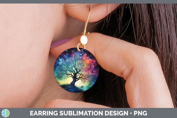 GorgeousGalaxy Round Earrings design.