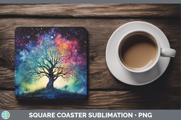GorgeousGalaxy Square Coaster design.
