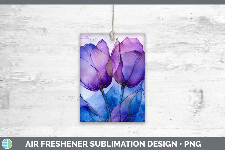 Galaxy Tulip Air Freshener Sublimation Car Freshener Designs