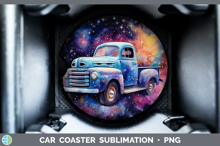Galaxy Vintage Truck Car Coaster Sublimation Coaster Designs