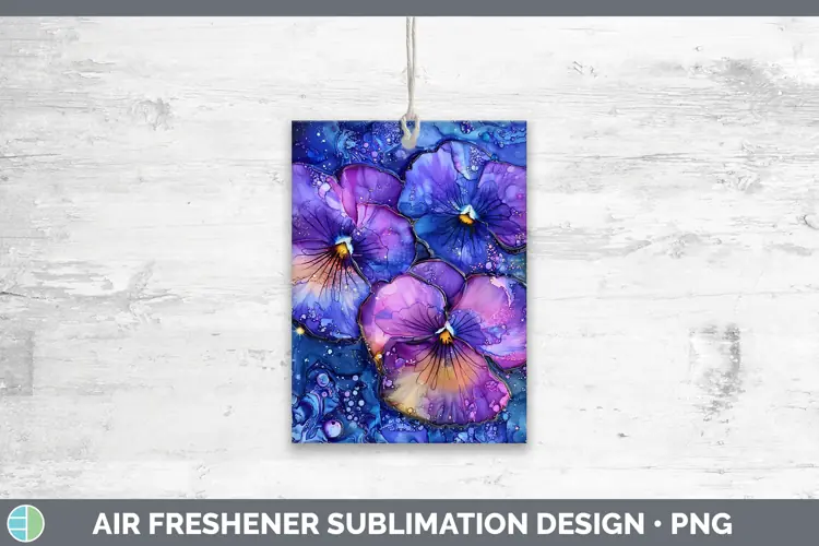 Galaxy Violet Air Freshener Sublimation Car Freshener Design