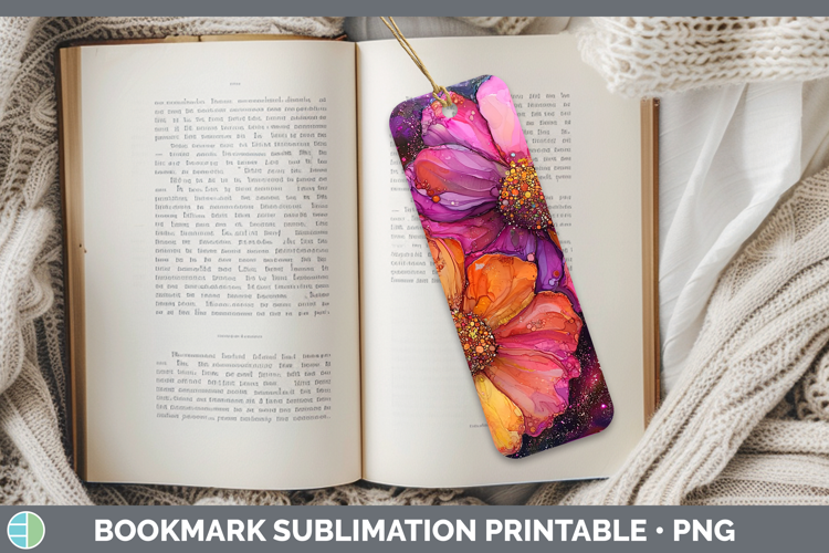 Galaxy Zinnia Bookmark Sublimation Printable Designs