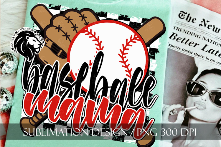 Baseball Mama Sublimation PNG, Baseball Mom PNG