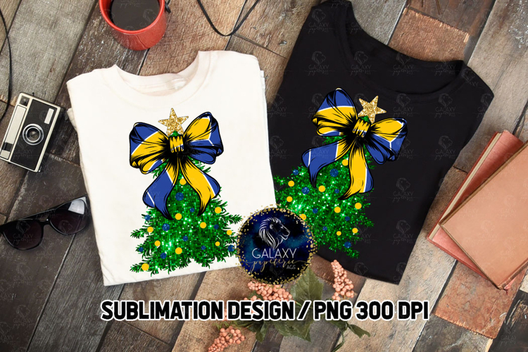 Volleyball Coquette Christmas Tree Glitter Sublimation