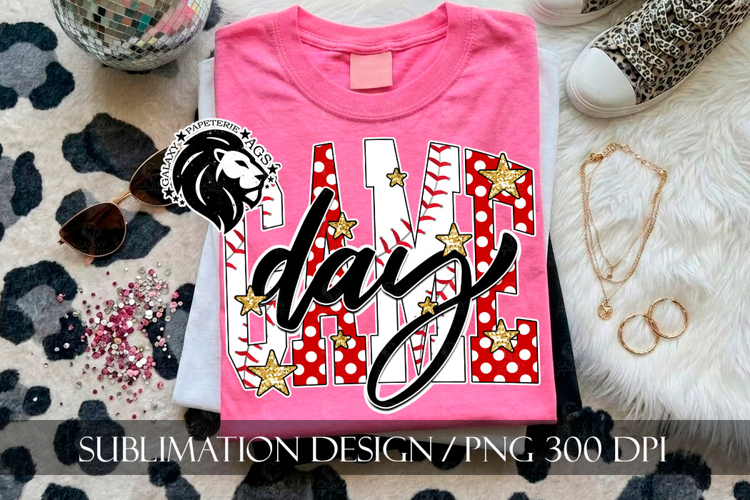 Baseball Game Day Sublimation PNG