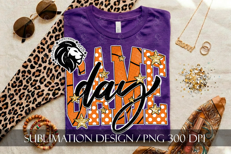 Basketball Game Day Sublimation PNG