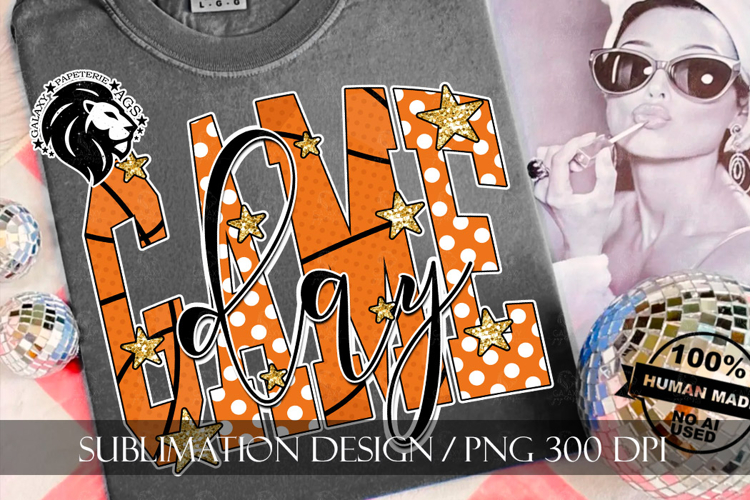 Basketball Game Day Sublimation PNG
