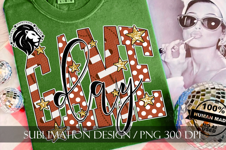 Football Game Day Sublimation PNG