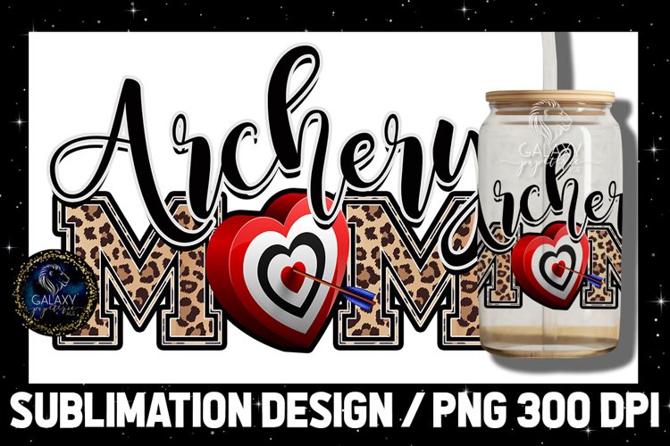 Archery Mom Sublimation Design PNG | Leopard Archery Mom