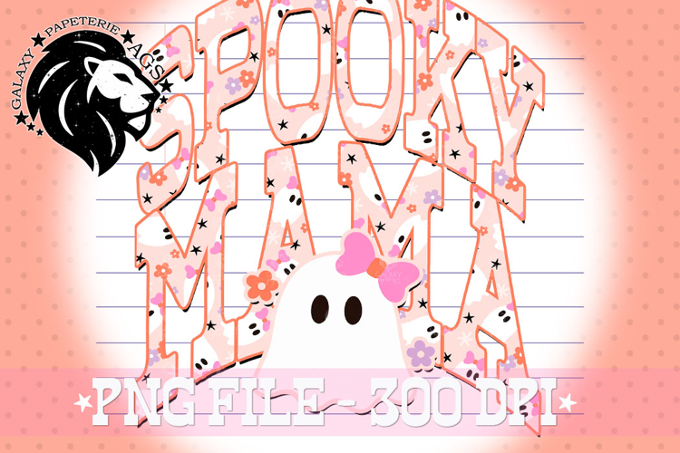 Pink Coquette Mama Halloween PNG, Girly Ghost