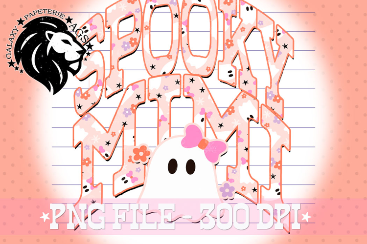 Pink Coquette Mimi Halloween PNG, Girly Ghost