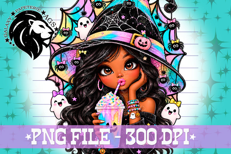 Witch Girl Halloween, Pastel Colors, PNG, Kids Halloween