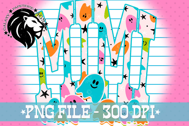 Halloween Mimi PNG, Spooky Mimi Ghost Design, Colorful
