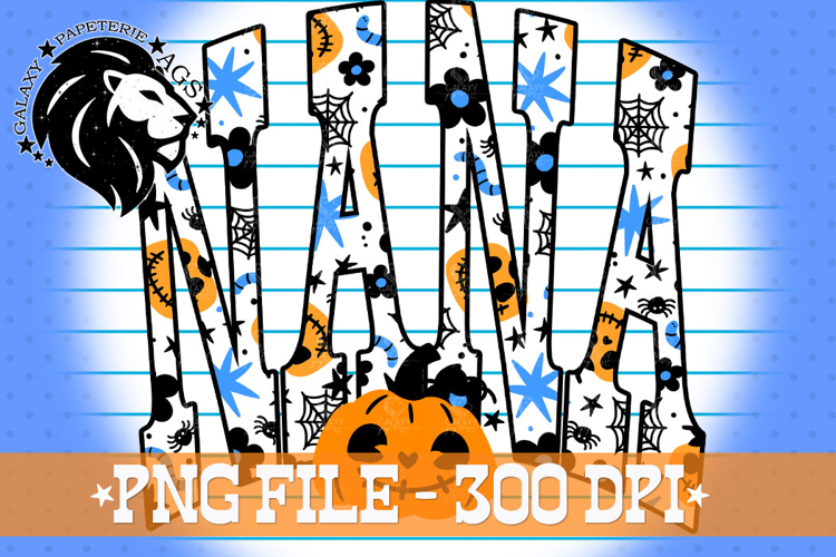 Halloween Nana PNG, Spooky Nana Shirt Design, Cute Pumpkin