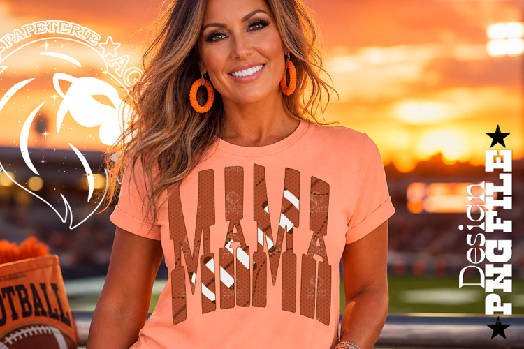 Football Mama Design PNG, Ball Design