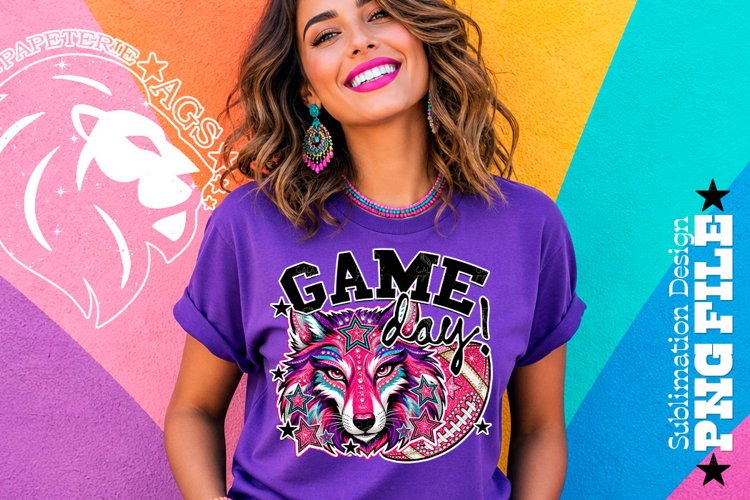 Game day Football Sublimation PNG