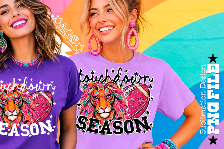 Touchdown Season Football Sublimation PNG