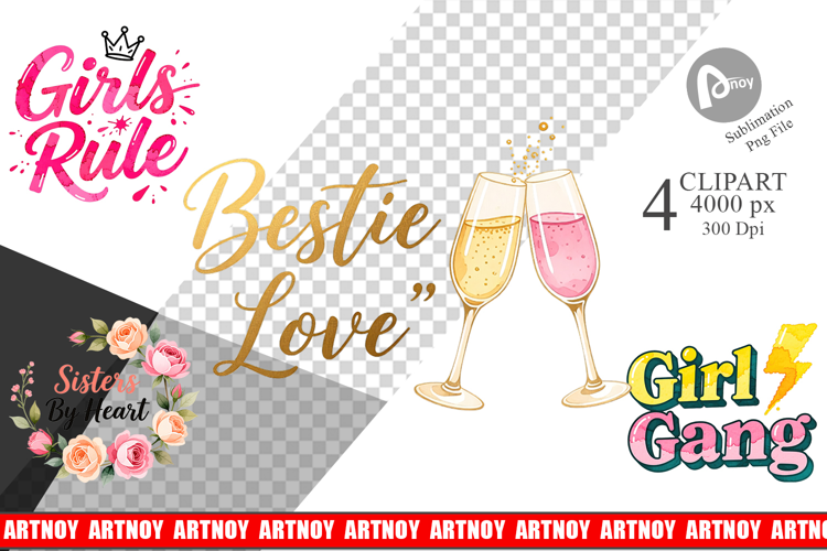 Galentine's Day Quotes Clipart