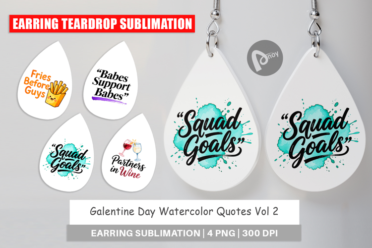 Galentine's Day Quotes Earring