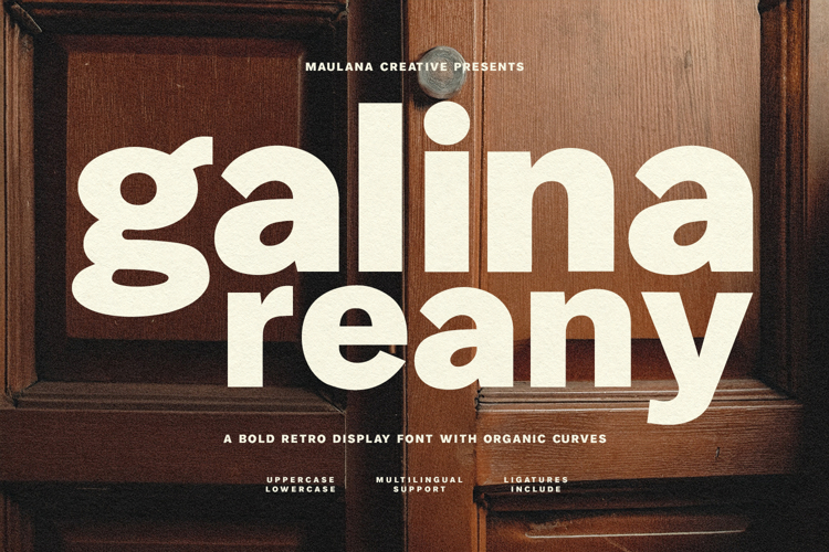 Galina Reany Bold Retro Display Font
