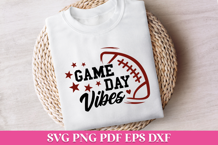 Game Day Vibes Football SVG Quote
