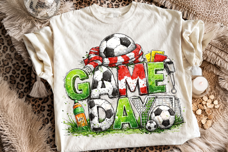 Retro Game Day Soccer PNG, Soccer Mama PNG, Soccer Clipart