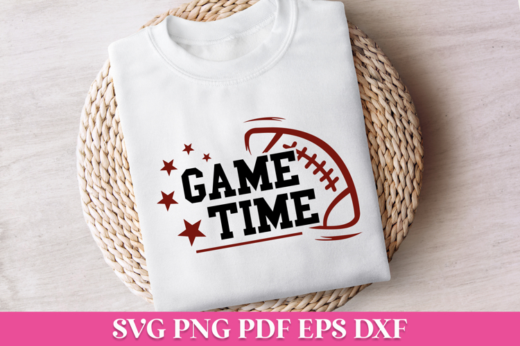 Game Time Football SVG Quote