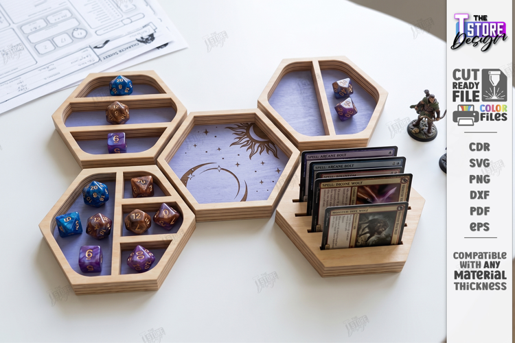 Tabletop Gaming Dice Tray Laser Cut | Board Game | RPG Games