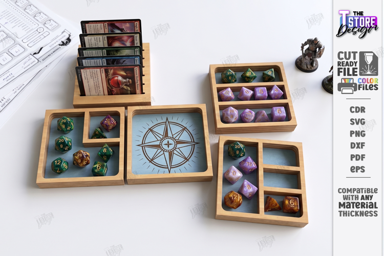 Tabletop Gaming Dice Tray Laser Cut | Board Game | RPG Games