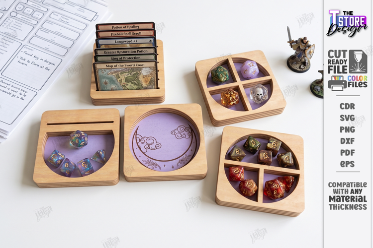Tabletop Gaming Dice Tray Laser Cut | Board Game | RPG Games