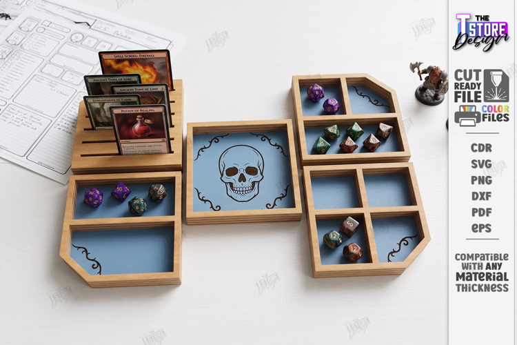 Tabletop Gaming Dice Tray Laser Cut | Board Game | RPG Games