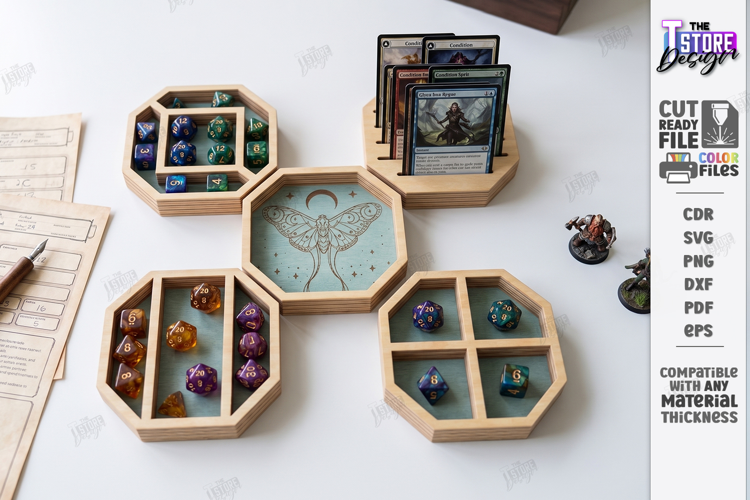 Tabletop Gaming Dice Tray Laser Cut | Board Game | RPG Games