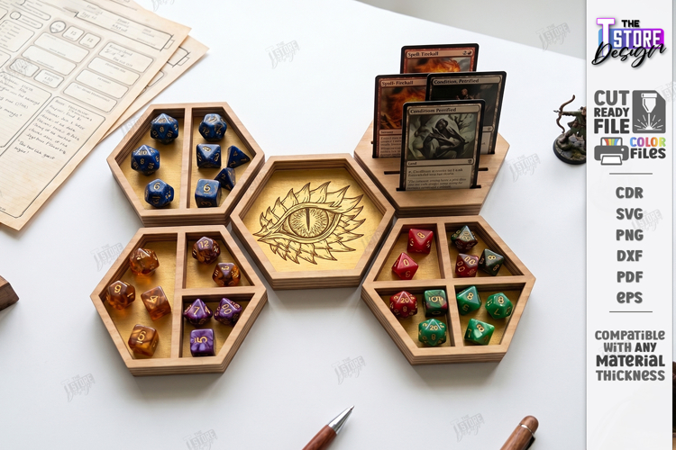 Tabletop Gaming Dice Tray Laser Cut | Board Game | RPG Games