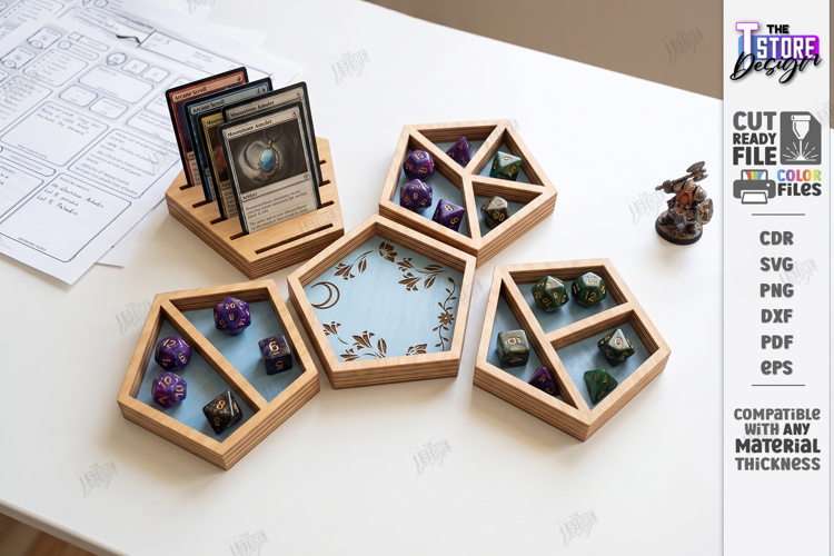 Tabletop Gaming Dice Tray Laser Cut | Board Game | RPG Games