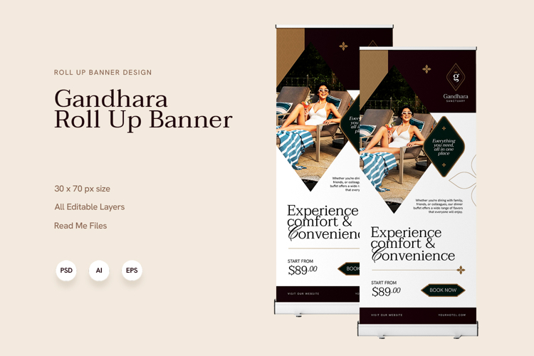 Gandhara Sanctuary - Roll Up Banner