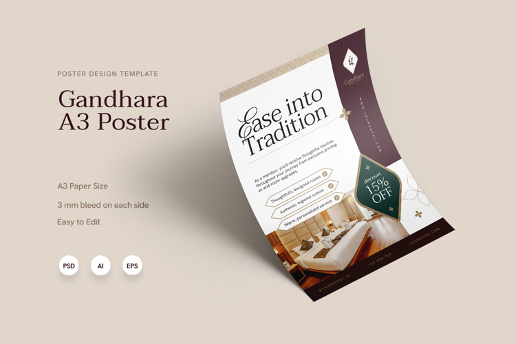 Gandhara Sanctuary - Poster Template